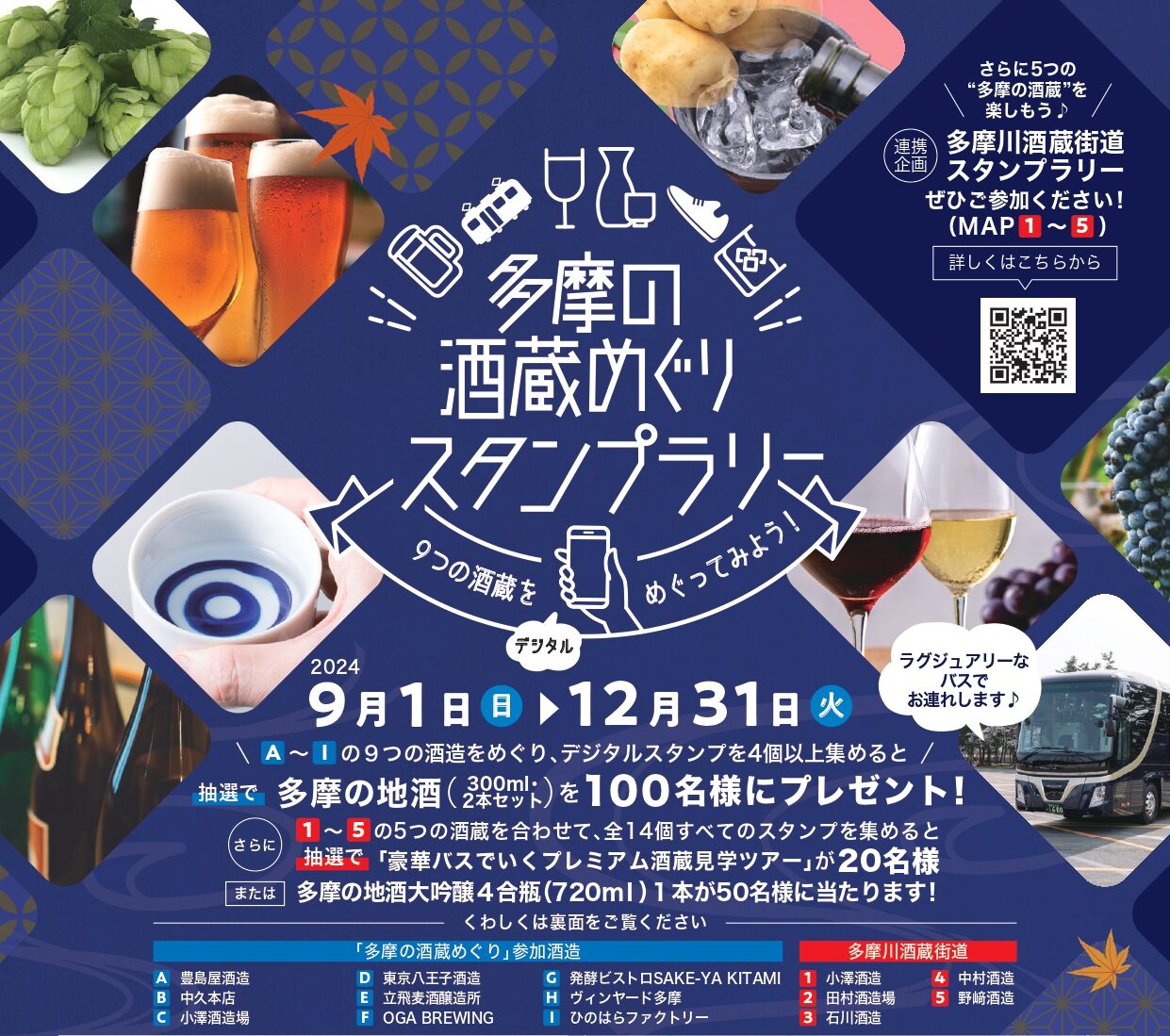 八王子市】日本酒のおいしい季節。多摩の酒蔵めぐりスタンプラリーを