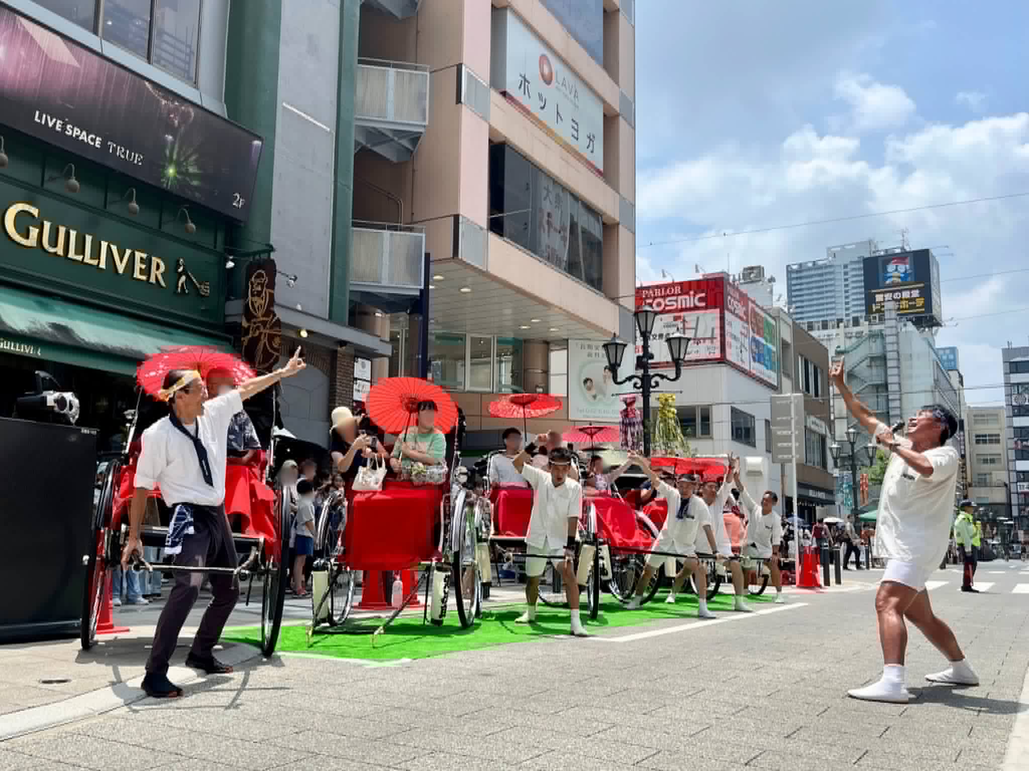 浴衣で七夕 人力車まつり