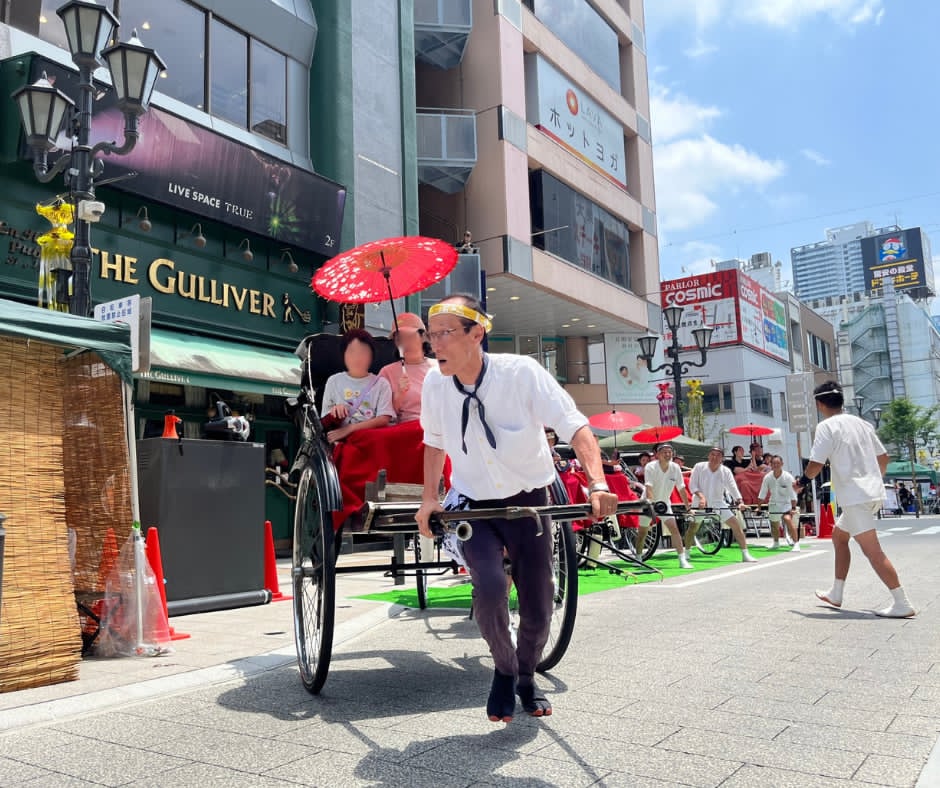 浴衣で七夕 人力車まつり